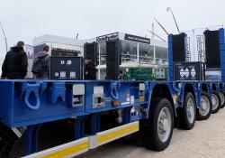 Key to Goldhofer’s new trailer designs is its new tyre 