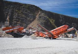 Sandvik self propelled impact crusher