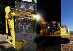 Komatsu is now offering its PC210E electric excavator