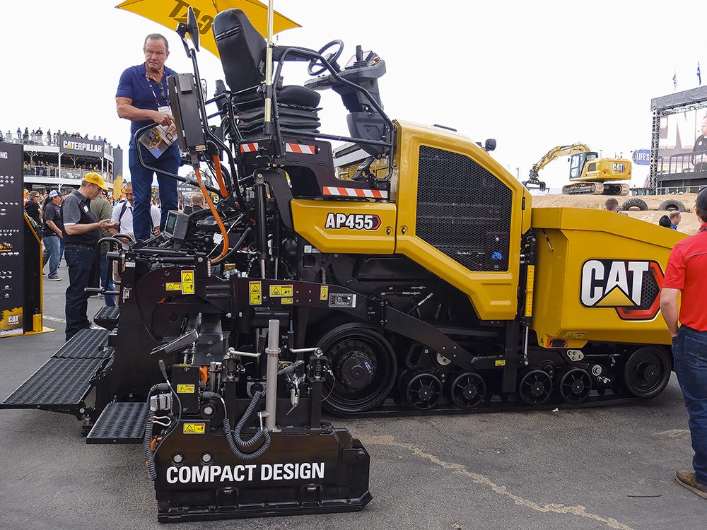 Caterpillar offers its AP 455 paver for the world market