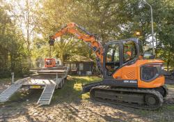 Versatility is claimed for Doosan’s latest 8tonne excavator model