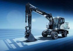 Hyundai’s wheeled excavator is being unveiled in pre-production form