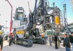 Liebherr is now offering a range of electric piling rigs and cranes 