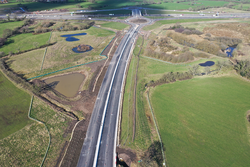 Junction 2 on the M55 motorway, connecting with Edith Rigby Way