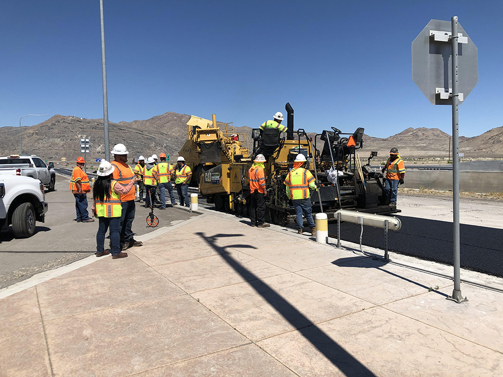 UDOT chose one of the most challenging locations in the State: the POE on Interstate 80 which usually suffers heavy rutting from trucks