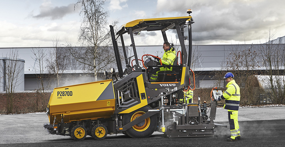 Increased traction, load and productivity for Volvo compact pavers