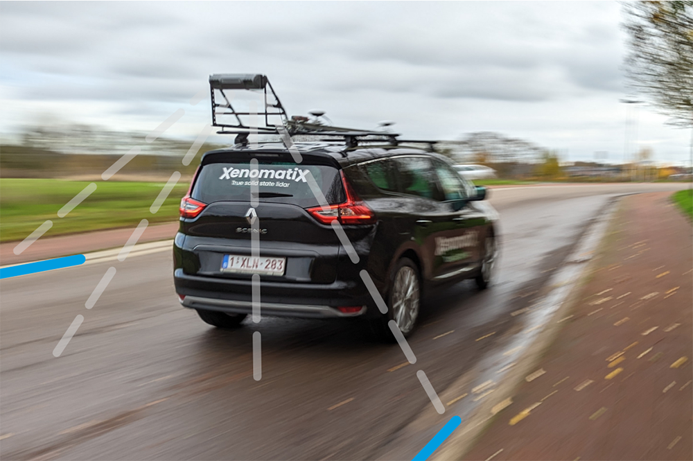 The latest version of XenomatiX’s road lidar XenoTrack inspection system covers two lanes in one pass.